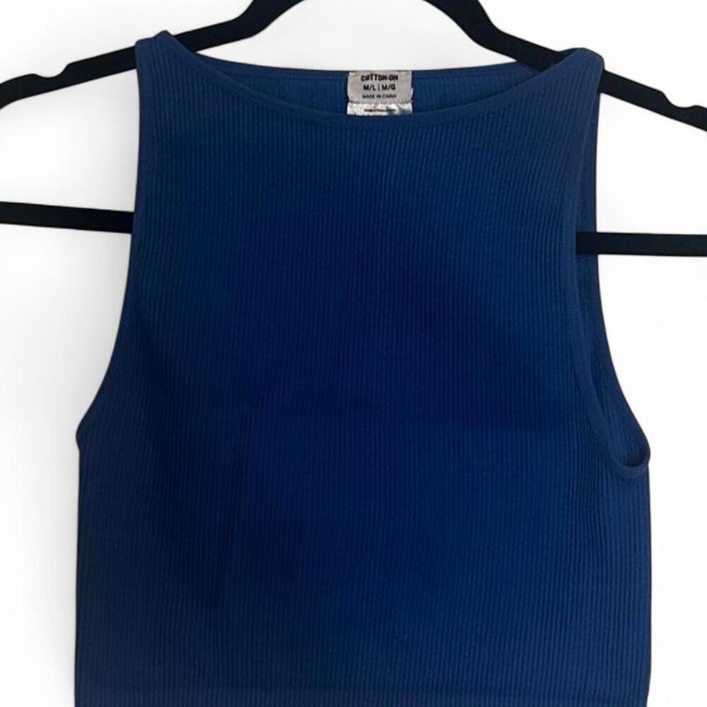 Cotton on royal blue ribbed